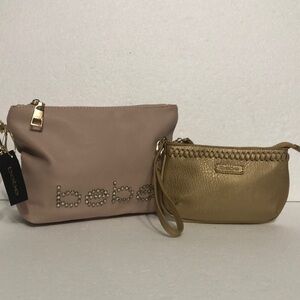 Bebe Wristlet and Pouch bundle
